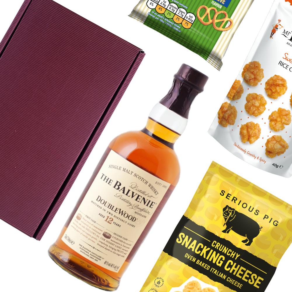 Balvenie 12 Year Old DoubleWood Whisky Nibbles Hamper